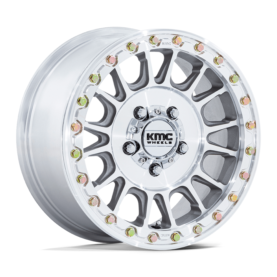 KMC Wheels KS239 Impact UTV Beadlock 15x7 Machined 38mm ET 115.1mm CB 4x156