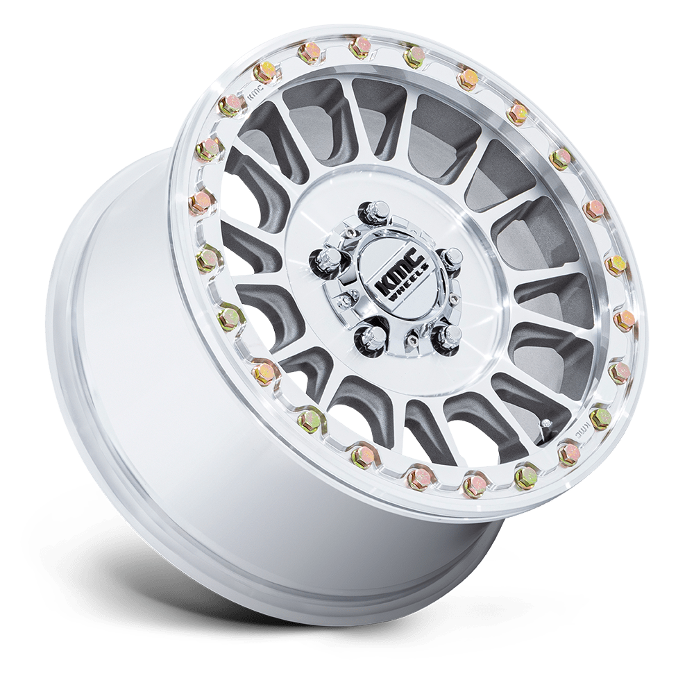 KMC Wheels KS239 Impact UTV Beadlock 15x7 Machined 38mm ET 115.1mm CB 4x156