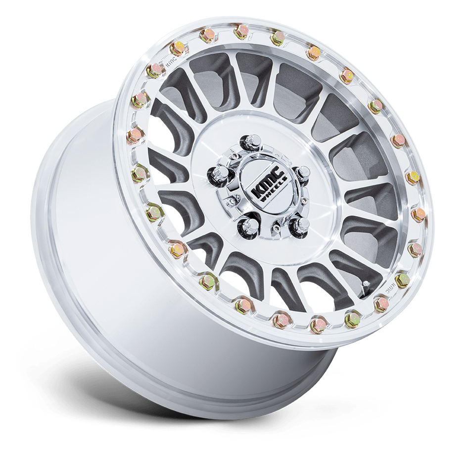 KMC Wheels KS239 Impact UTV Beadlock 15x7 Machined 38mm ET 115.1mm CB 4x156