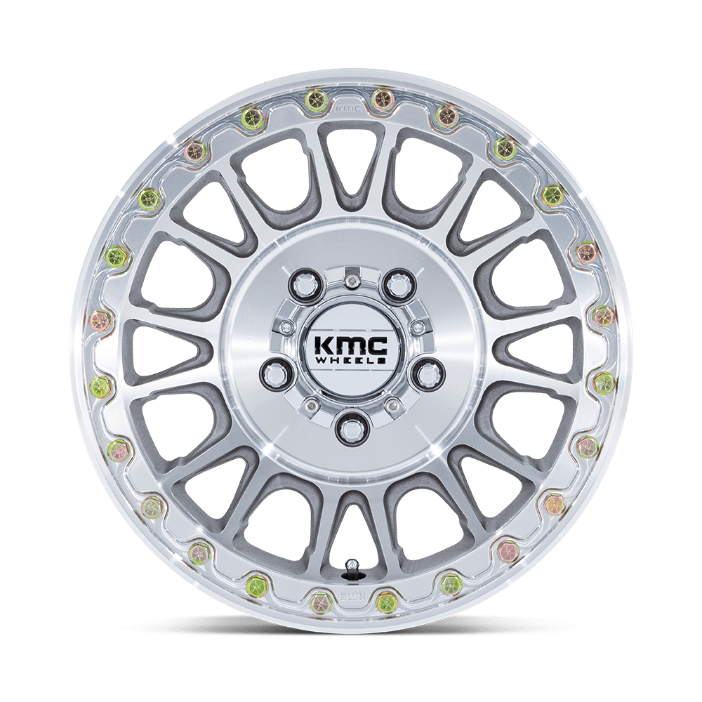 KMC Wheels KS239 Impact UTV Beadlock 15x7 Machined 38mm ET 115.1mm CB 4x156
