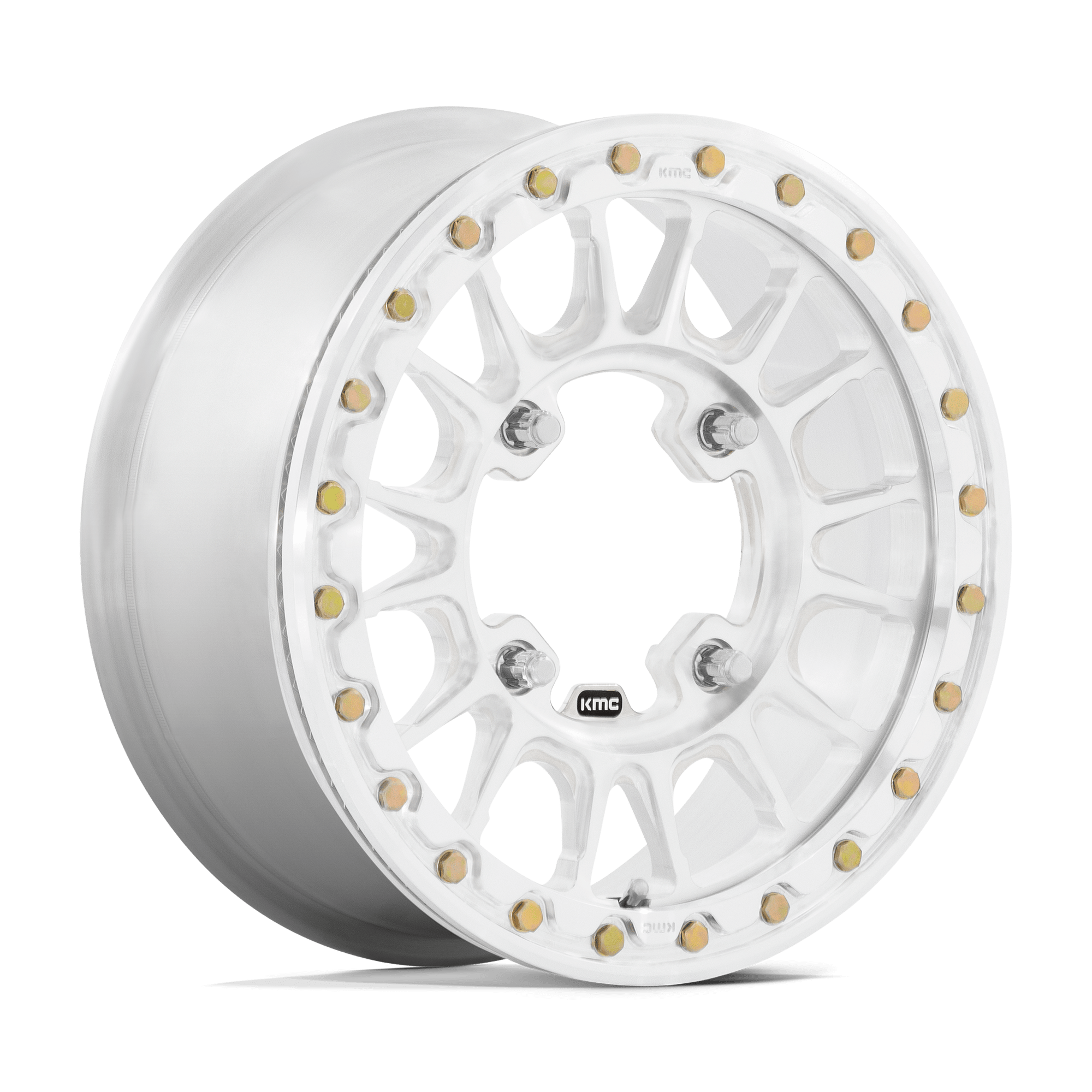 KMC Wheels KS436 Impact Forged Beadlock 15x6 Raw Machined 50mm ET 100.3mm CB 6x139.7