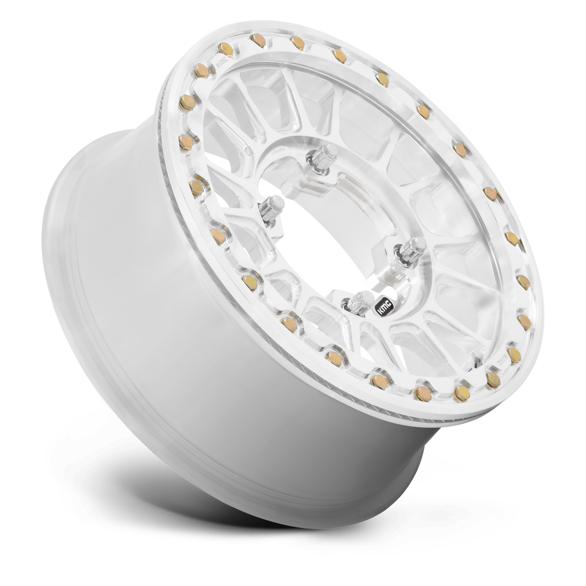 KMC Wheels KS436 Impact Forged Beadlock 15x6 Raw Machined 50mm ET 100.3mm CB 6x139.7
