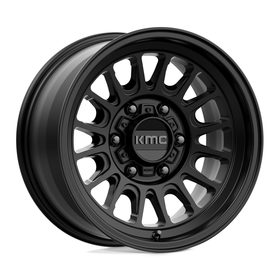 KMC Wheels KM724 Impact OL 17x8.5 Satin Black 0mm ET 71.5mm CB 5x127