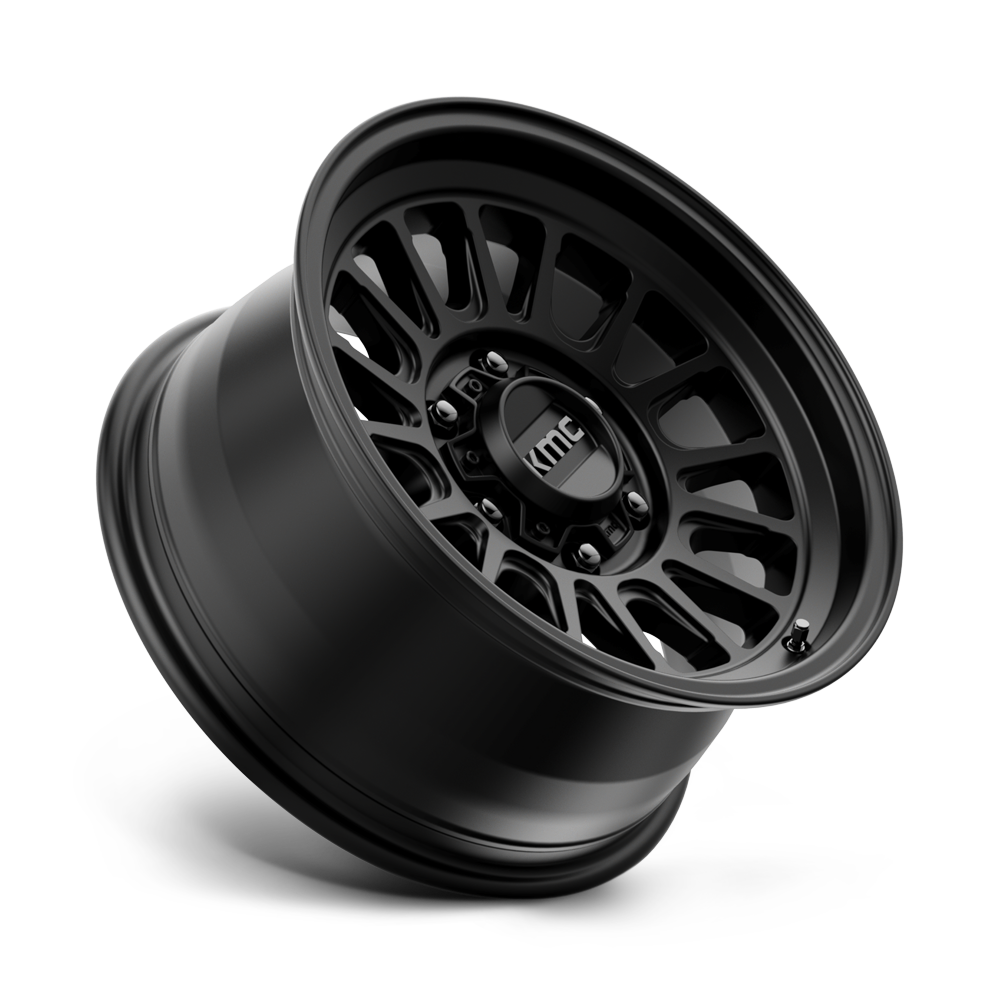 KMC Wheels KM724 Impact OL 17x8.5 Satin Black 0mm ET 71.5mm CB 5x127