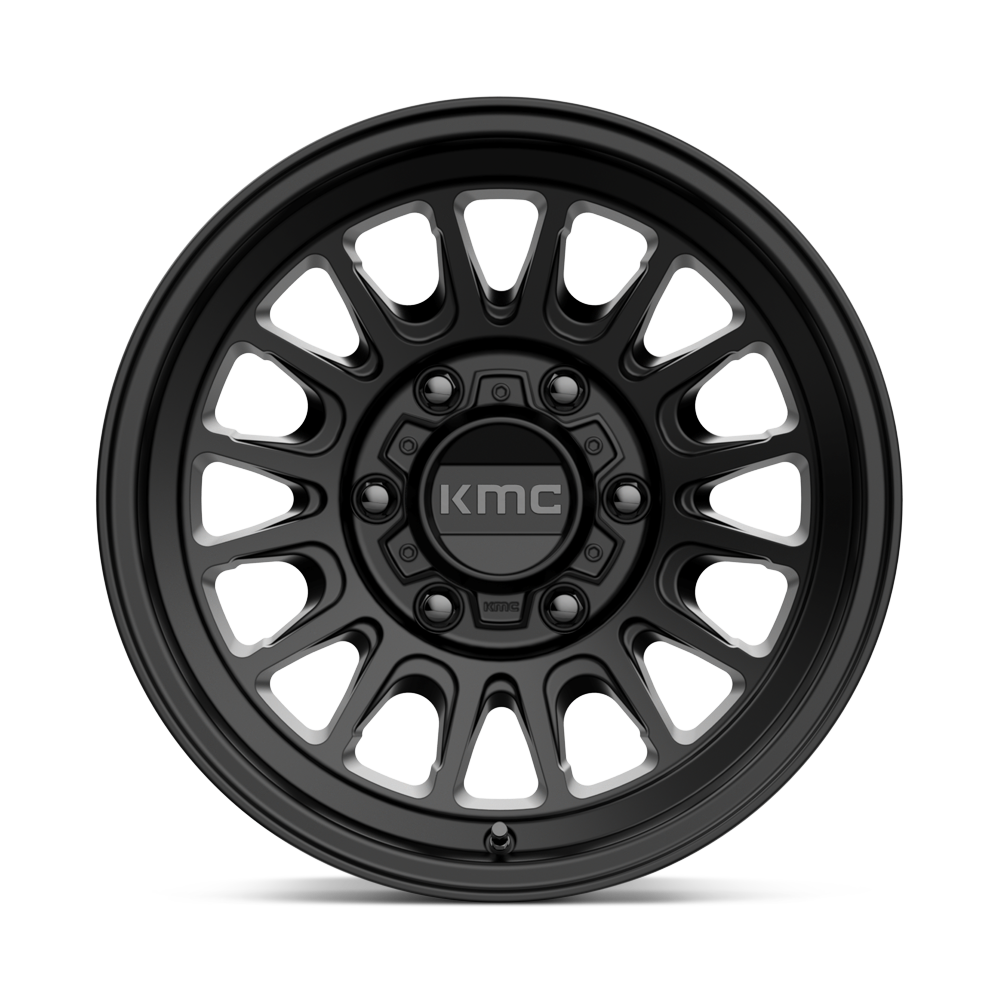 KMC Wheels KM724 Impact OL 17x8.5 Satin Black 0mm ET 71.5mm CB 5x127