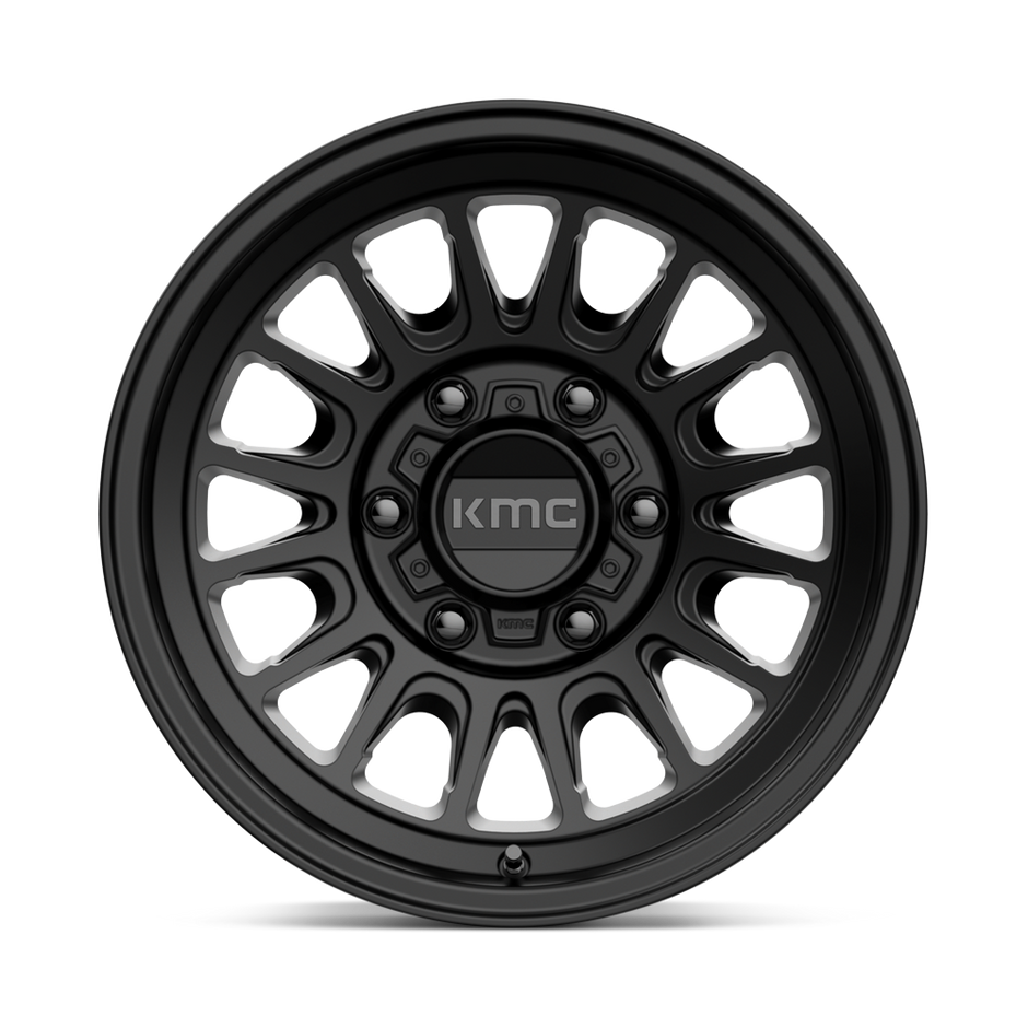 KMC Wheels KM724 Impact OL 17x8.5 Satin Black 0mm ET 71.5mm CB 5x127