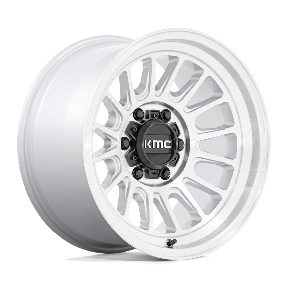 KMC Wheels KM724 Impact OL 17x8.5 Silver Machined 0mm ET 71.5mm CB 5x127