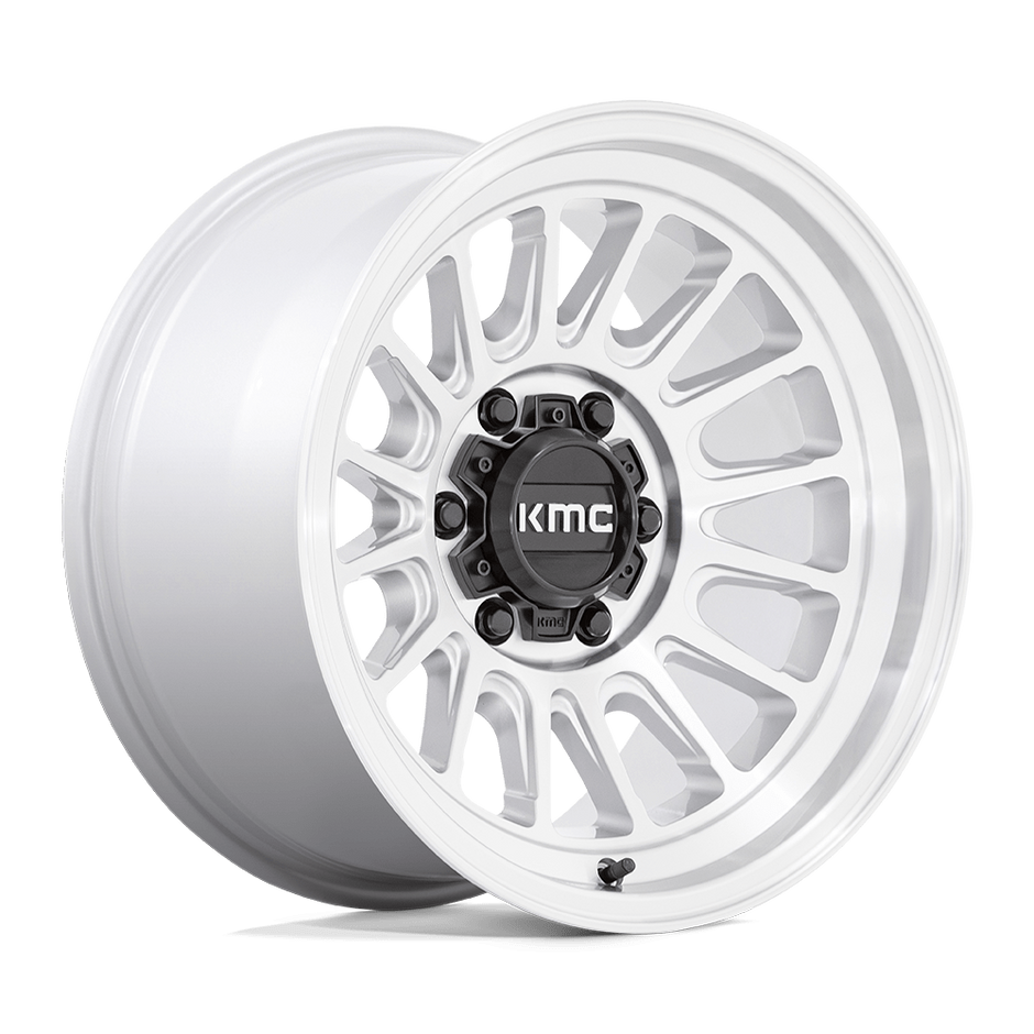 KMC Wheels KM724 Impact OL 17x8.5 Silver Machined 0mm ET 71.5mm CB 5x127