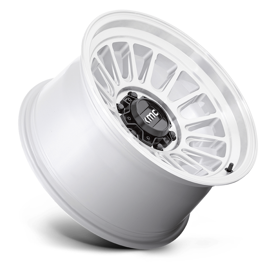 KMC Wheels KM724 Impact OL 17x8.5 Silver Machined 0mm ET 71.5mm CB 5x127