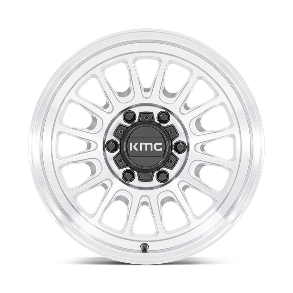 KMC Wheels KM724 Impact OL 17x8.5 Silver Machined 0mm ET 71.5mm CB 5x127
