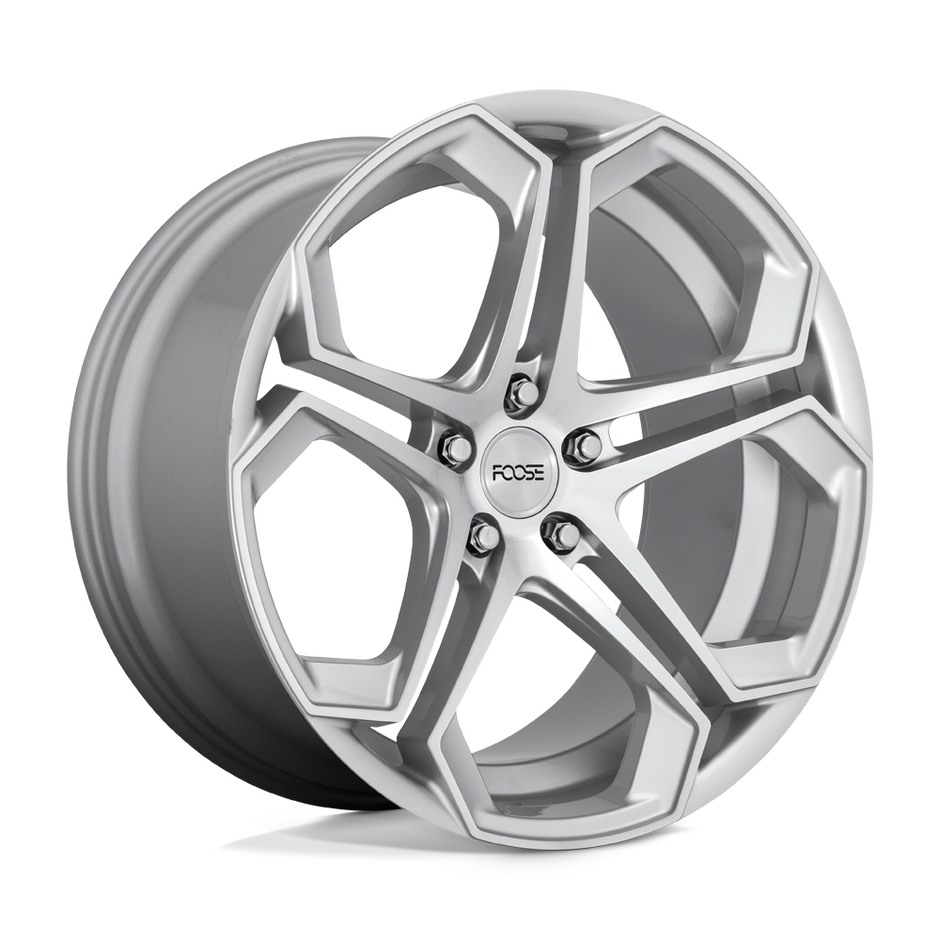 Foose Wheels F170 Impala 20x10.5 Gloss Silver Machined 40mm ET 72.56mm CB 5x114.3