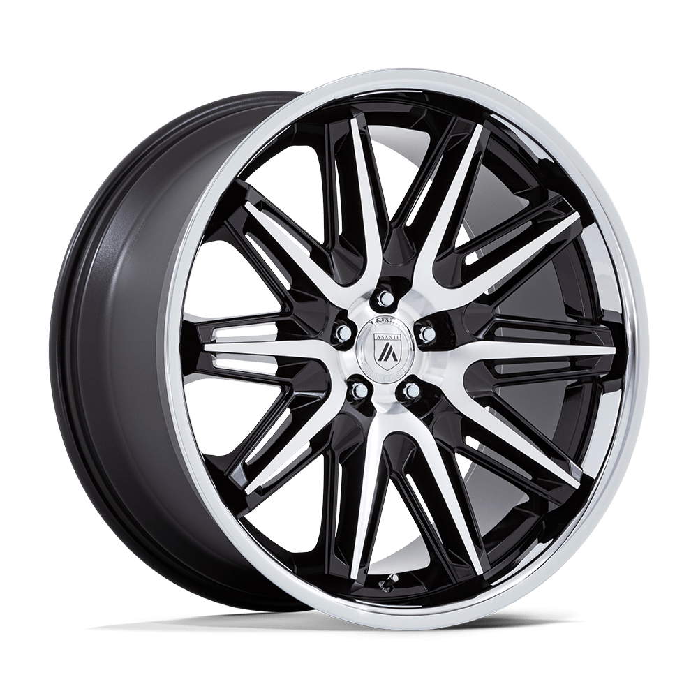 Asanti Wheels AB047 Imperator 20x10.5 Gloss Black Machined w/SS Lip 40mm ET 72.56mm CB 5x114.3