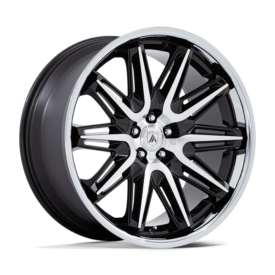 Asanti Wheels AB047 Imperator 20x10.5 Gloss Black Machined w/SS Lip 40mm ET 72.56mm CB 5x114.3