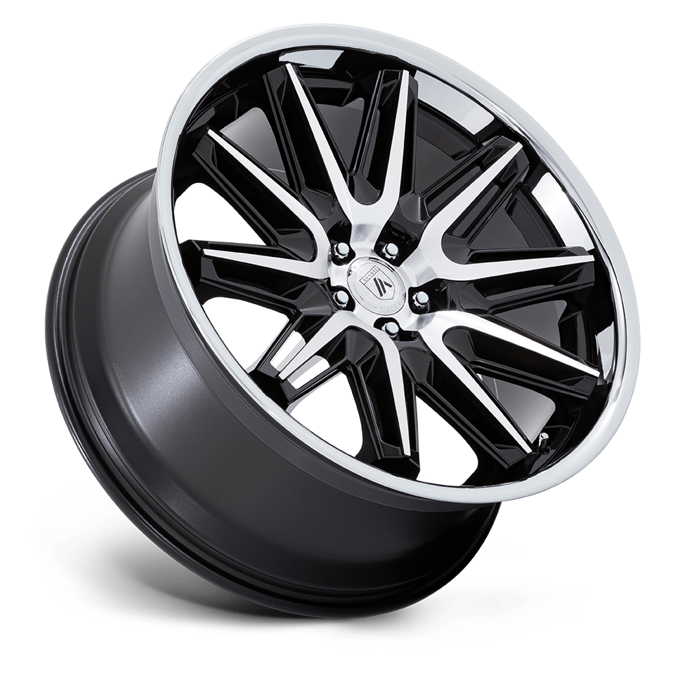 Asanti Wheels AB047 Imperator 20x10.5 Gloss Black Machined w/SS Lip 40mm ET 72.56mm CB 5x114.3