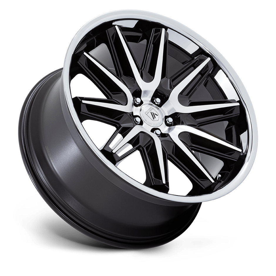Asanti Wheels AB047 Imperator 20x10.5 Gloss Black Machined w/SS Lip 40mm ET 72.56mm CB 5x114.3