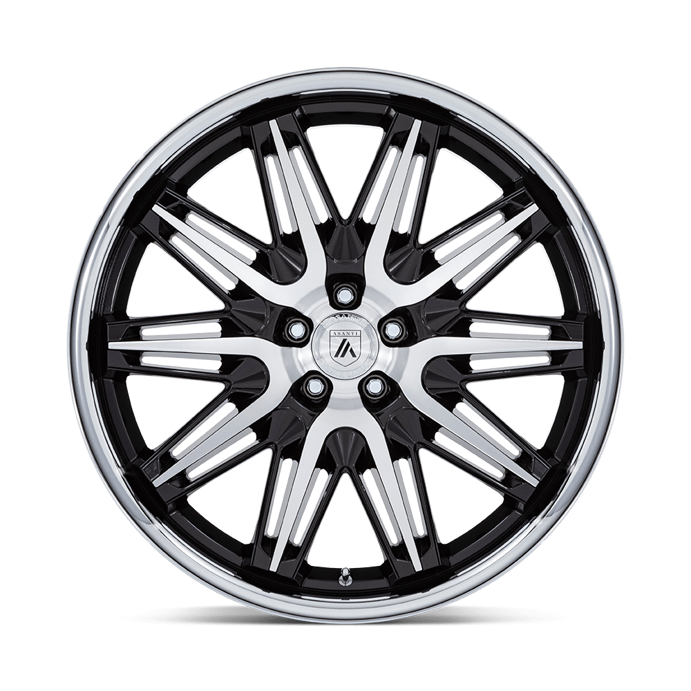 Asanti Wheels AB047 Imperator 20x10.5 Gloss Black Machined w/SS Lip 40mm ET 72.56mm CB 5x114.3