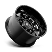 American Force Independence SD forged wheels in gloss black milled finish, side profile view