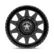 American Force Independence SD forged wheels in gloss black milled finish, face view