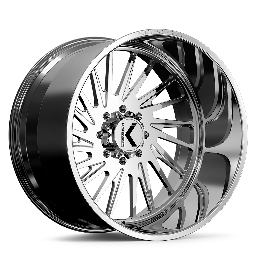 KG1 Forged KF038 Javelin-Left Wheel 30x14 Polished -76mm ET 125.1mm CB 8x170