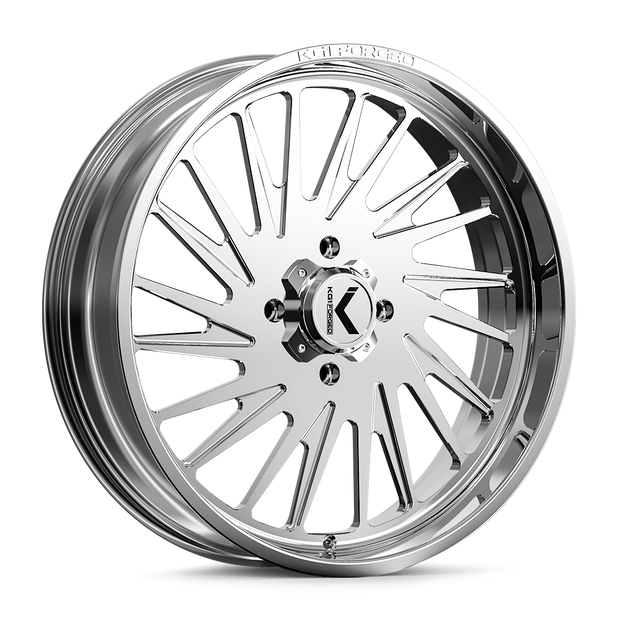 KG1 Forged KU032 Javelin UTV-Right Wheel 24x7 Polished 0mm ET 132mm CB 4x156