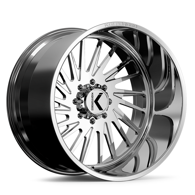 KG1 Forged KF038 Javelin-Right Wheel 30x16 Polished -101mm ET 124.3mm CB 8x180