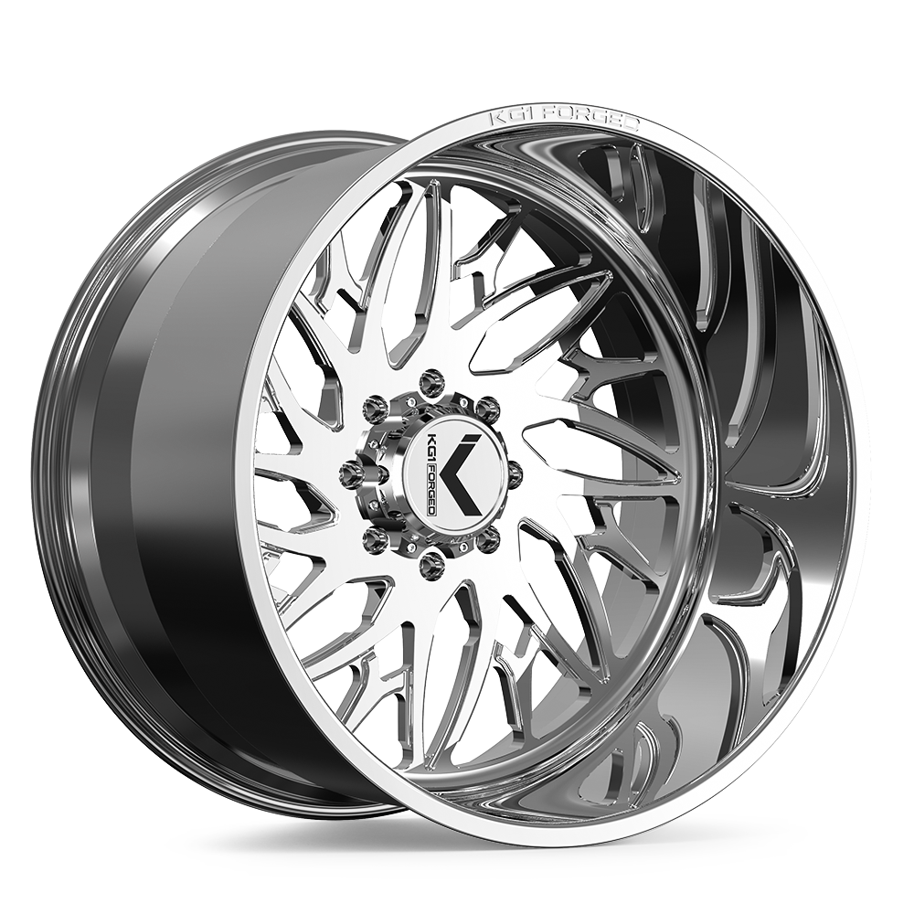 KG1 Forged KF114 Joker-Left Wheel 30x14 Polished -76mm ET 125.1mm CB 8x170