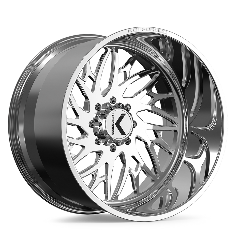 KG1 Forged KF114 Joker-Left Wheel 30x14 Polished -76mm ET 125.1mm CB 8x170
