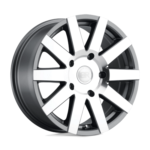 Black Rhino Hard Alloys Journey 18x8 Gloss Gunmetal w/Mirror Cut 48mm ET 84.1mm CB 5x130