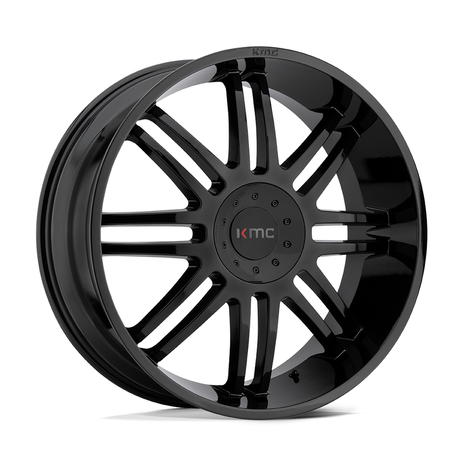 KMC Wheels KM714 Regulator 22x9.5 Gloss Black 30mm ET 74.1mm CB 5x114.3/5x120