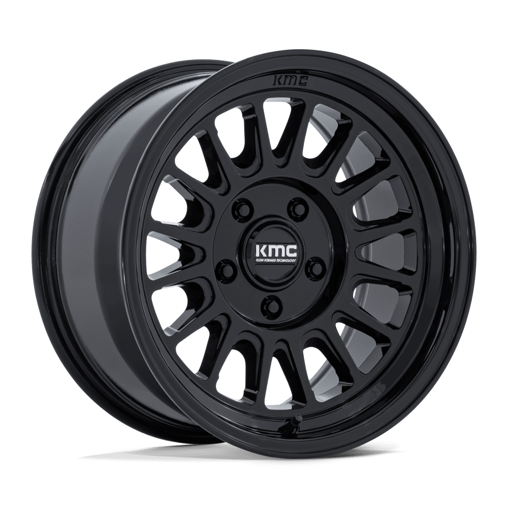 KMC Wheels KM733 Impact FFT 17x8.5 Gloss Black 25mm ET 84.1mm CB 6x130