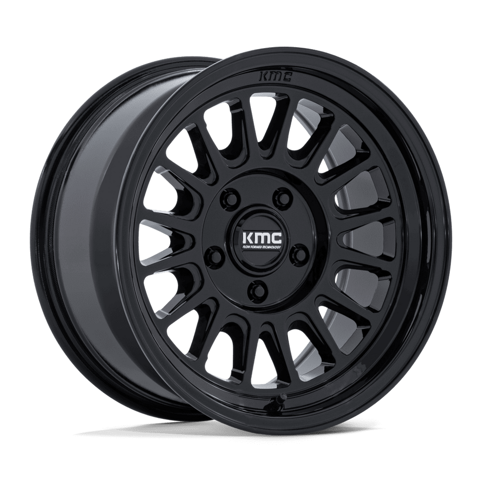 KMC Wheels KM733 Impact FFT 17x8.5 Gloss Black 25mm ET 84.1mm CB 6x130