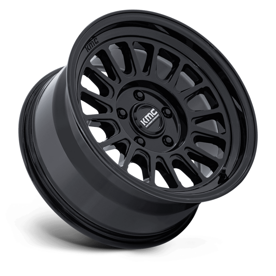 KMC Wheels KM733 Impact FFT 17x8.5 Gloss Black 25mm ET 84.1mm CB 6x130