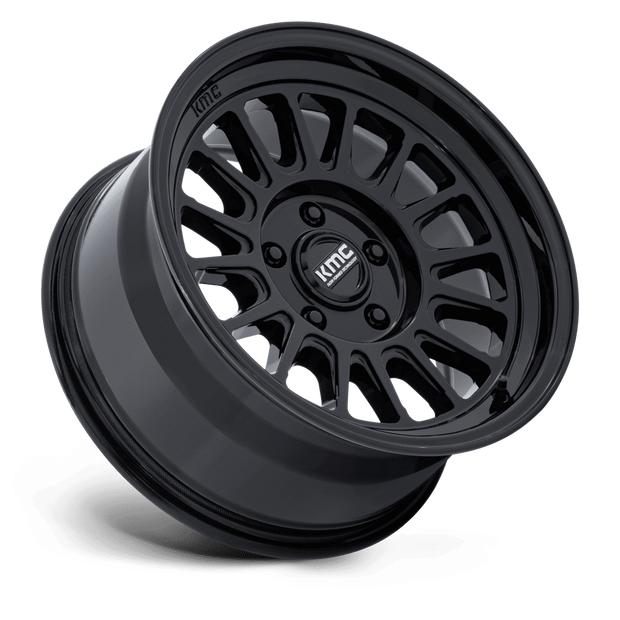 KMC Wheels KM733 Impact FFT 17x8.5 Gloss Black 25mm ET 84.1mm CB 6x130