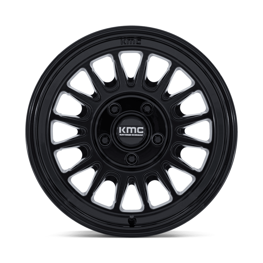 KMC Wheels KM733 Impact FFT 17x8.5 Gloss Black 25mm ET 84.1mm CB 6x130
