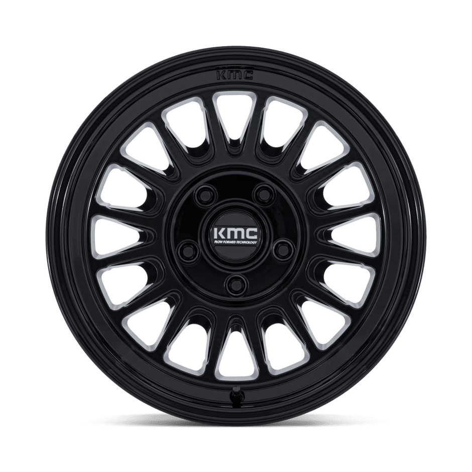 KMC Wheels KM733 Impact FFT 17x8.5 Gloss Black 25mm ET 84.1mm CB 6x130