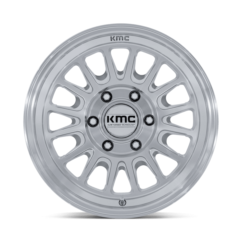 KMC Wheels KM733 Impact FFT 17x8.5 Gloss Silver w/Machined Face 25mm ET 84.1mm CB 6x130