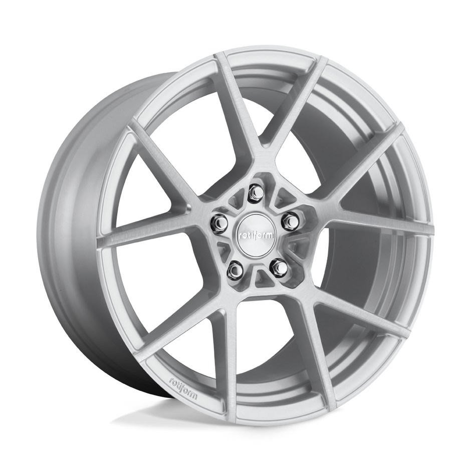 Rotiform R138 KPS 18x8.5 Gloss Silver Brushed 35mm ET 66.56mm CB 5x112