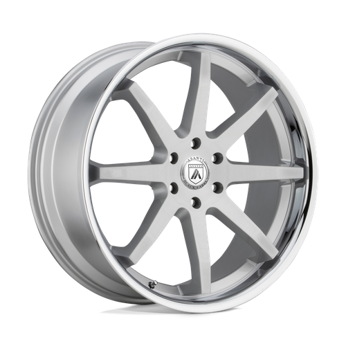 Asanti Wheels ABL32 Kaiser 22x9.5 Brushed Silver w/Chrome Lip 30mm ET 100.3mm CB 6x139.7