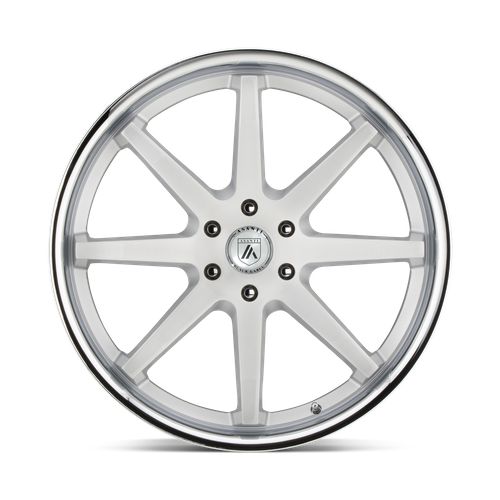 Asanti Wheels ABL32 Kaiser 22x9.5 Brushed Silver w/Chrome Lip 30mm ET 100.3mm CB 6x139.7