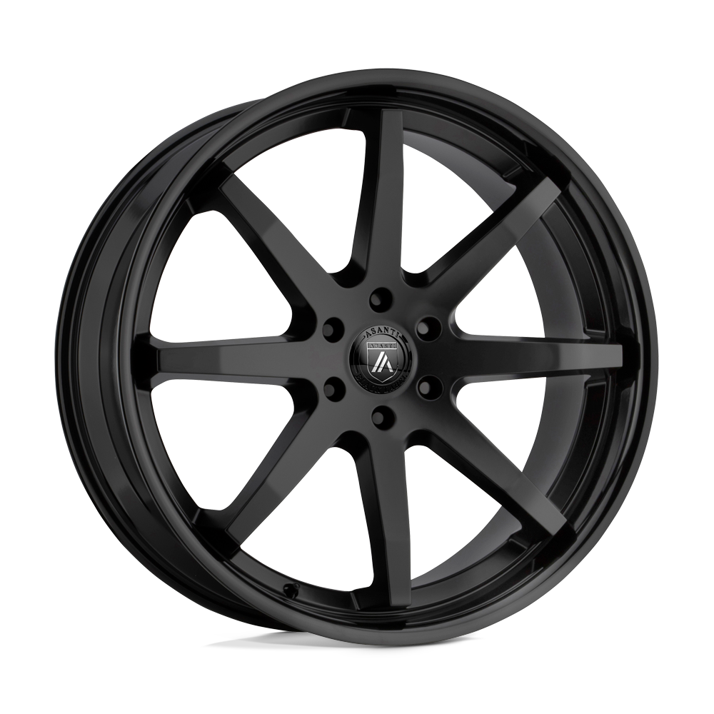 Asanti Wheels ABL32 Kaiser 22x9.5 Satin Black w/Gloss Black Lip 30mm ET 87.1mm CB 6x135
