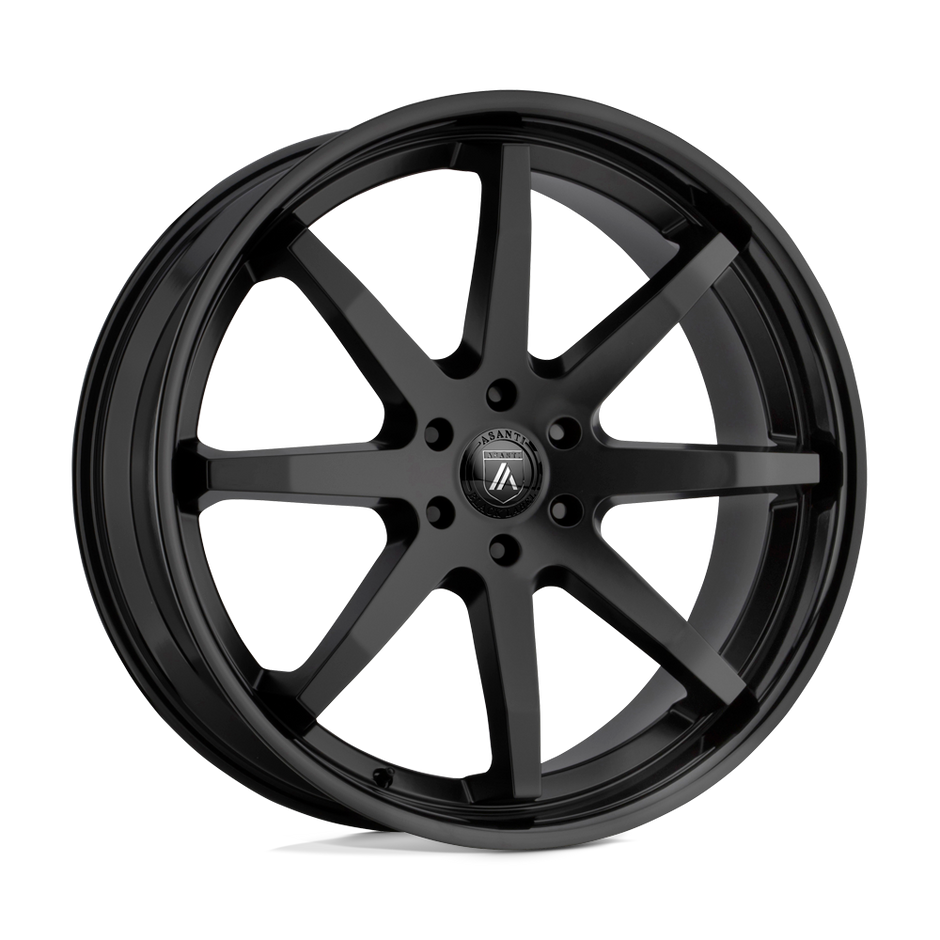 Asanti Wheels ABL32 Kaiser 22x9.5 Satin Black w/Gloss Black Lip 30mm ET 87.1mm CB 6x135
