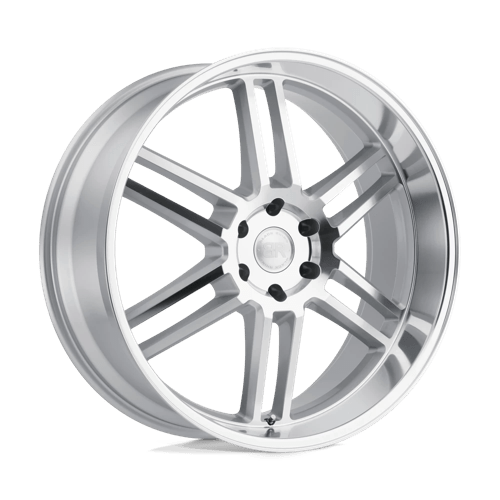 Black Rhino Hard Alloys Katavi 22x10 Silver w/Mirror Cut Face 30mm ET 76.1mm CB 5x114.3