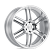Black Rhino Hard Alloys Katavi 22x10 Silver w/Mirror Cut Face 30mm ET 76.1mm CB 5x114.3