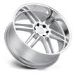 Black Rhino Hard Alloys Katavi 22x10 Silver w/Mirror Cut Face 30mm ET 76.1mm CB 5x114.3