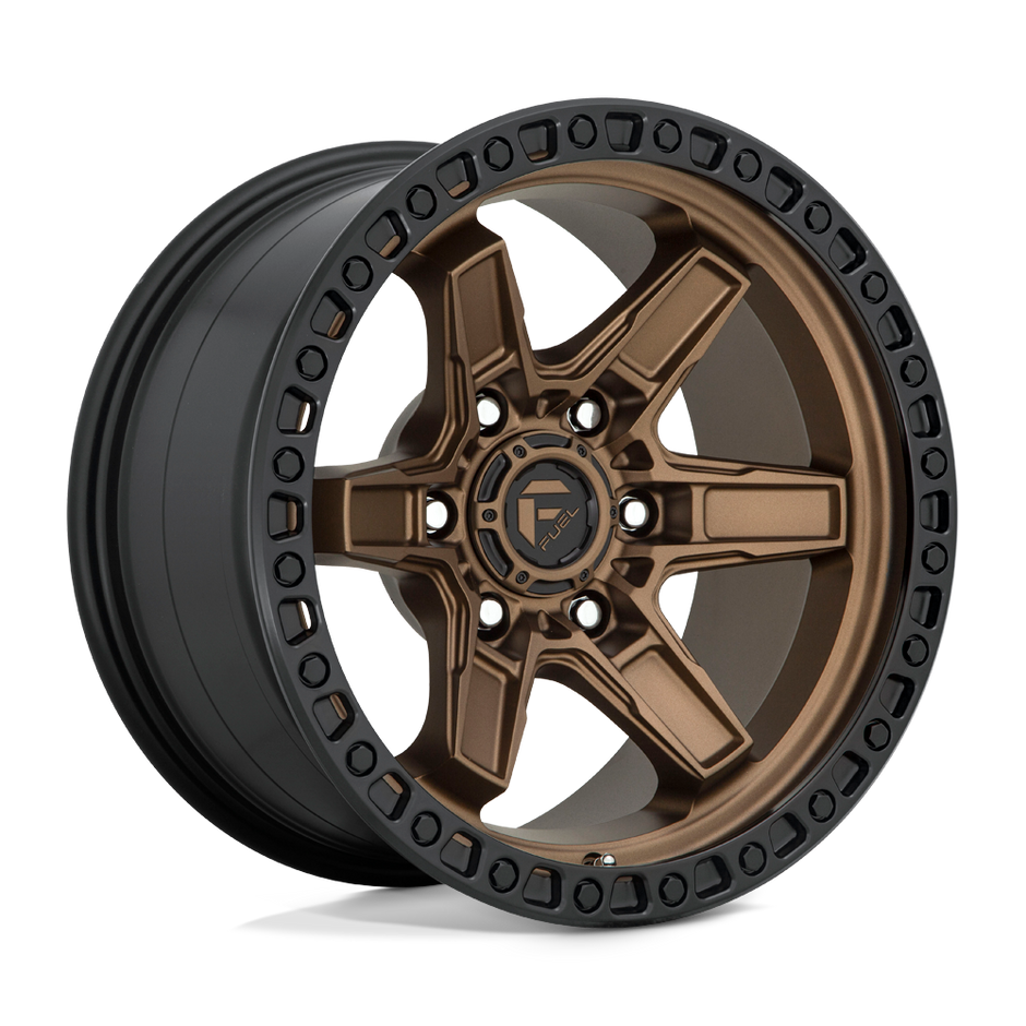 Fuel Wheels D699 Kicker 17x9 Matte Bronze w/Black Bead Ring 1mm ET 110.1mm CB 5x150