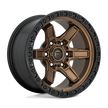 Fuel Wheels D699 Kicker 17x9 Matte Bronze w/Black Bead Ring 1mm ET 110.1mm CB 5x150