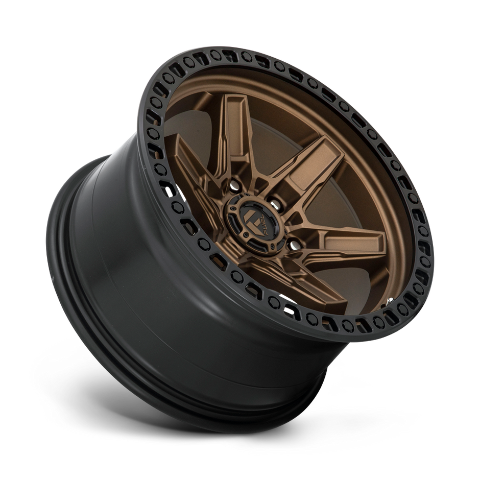 Fuel Wheels D699 Kicker 17x9 Matte Bronze w/Black Bead Ring 1mm ET 110.1mm CB 5x150