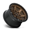 Fuel Wheels D699 Kicker 17x9 Matte Bronze w/Black Bead Ring 1mm ET 110.1mm CB 5x150