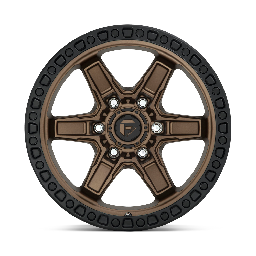 Fuel Wheels D699 Kicker 17x9 Matte Bronze w/Black Bead Ring 1mm ET 110.1mm CB 5x150