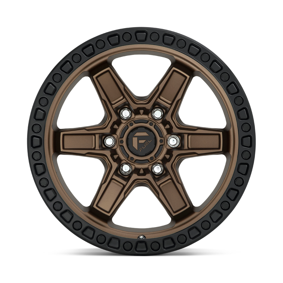 Fuel Wheels D699 Kicker 17x9 Matte Bronze w/Black Bead Ring 1mm ET 110.1mm CB 5x150